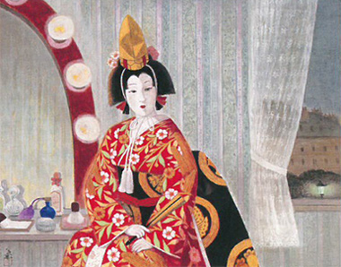 守屋多々志 ≪パリの川上貞奴≫ 1993年 個人蔵