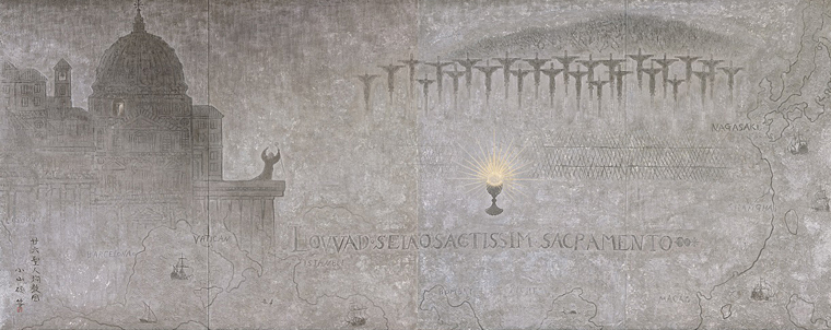 《廿六聖人殉教図》 小山硬　平成17年(2005)　名都美術館蔵