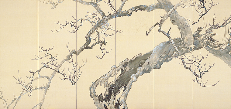《梅図》昭和8年(1933)　滋賀県立近代美術館蔵　後期展示