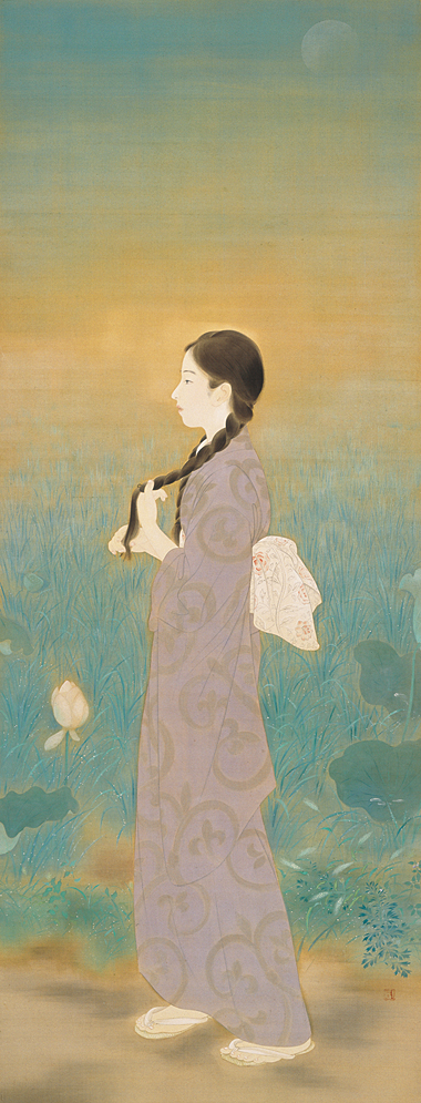 《朝涼》大正14年(1925)　鎌倉市鏑木清方記念美術館蔵　©Akio Nemoto